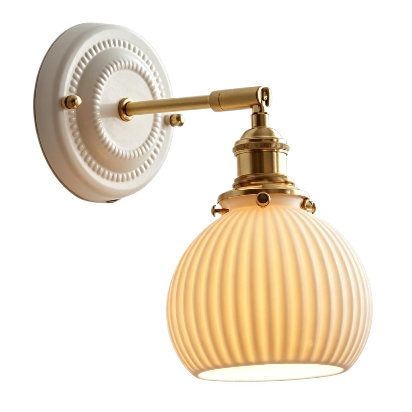 FEITENGDA Single Head Three Tone Wall Sconce Adjustable Wall Light