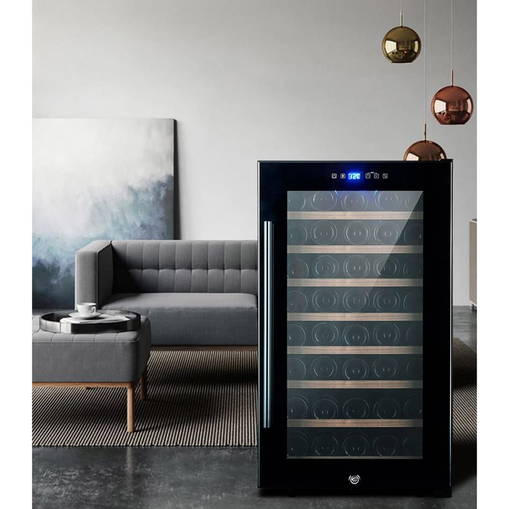 LJLZXPBUS Wine Cooler Constant Temperature Mini Smart ice bar Compressor Refrigerator can Hold 52 Bottles of red Wine on Fridge.com