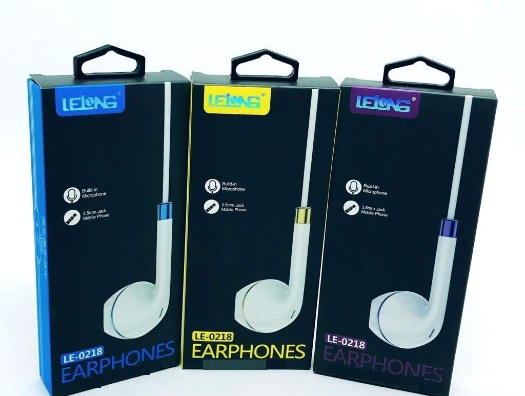 EARL_SHOP出品 Fone de Ouvido In-ear Lelong LE-0218 Cinza com Microfone Jack P2
