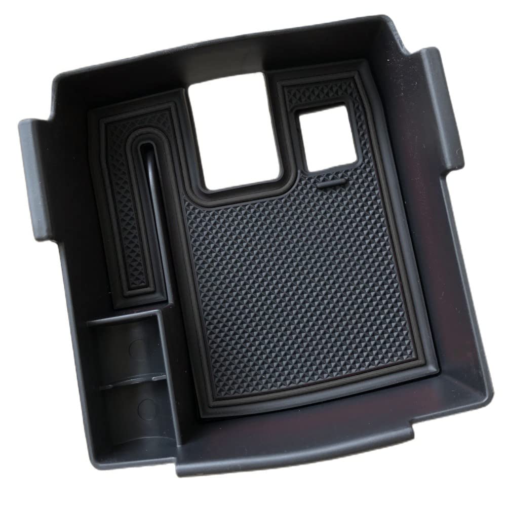 【4 Couleurs】 Corolla Cross Touring Sports Accoudoir Boîte de Rangement pour Toyota Corolla E210 Hybride 2019-2024 2025 Accessoire Contrôle Central (Noir)