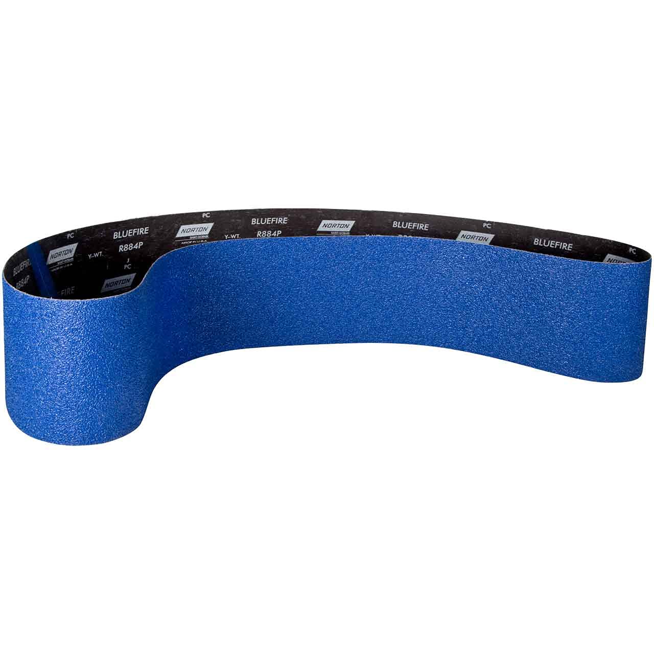 Norton 78072725150 6x78-3/4" BlueFire R884P Zirconia Alumina Cloth Narrow Backstand Belts, 40 Grit, Coarse, 10 pack