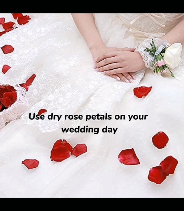 DoraMagic 50g De Pétales De Roses Rouges Séchées, Véritables Pétales De Fleurs Séchées Pour Le Bain, Le Spa, La Fête De Mariage, Les Confettis, L'artisanat à La Maison