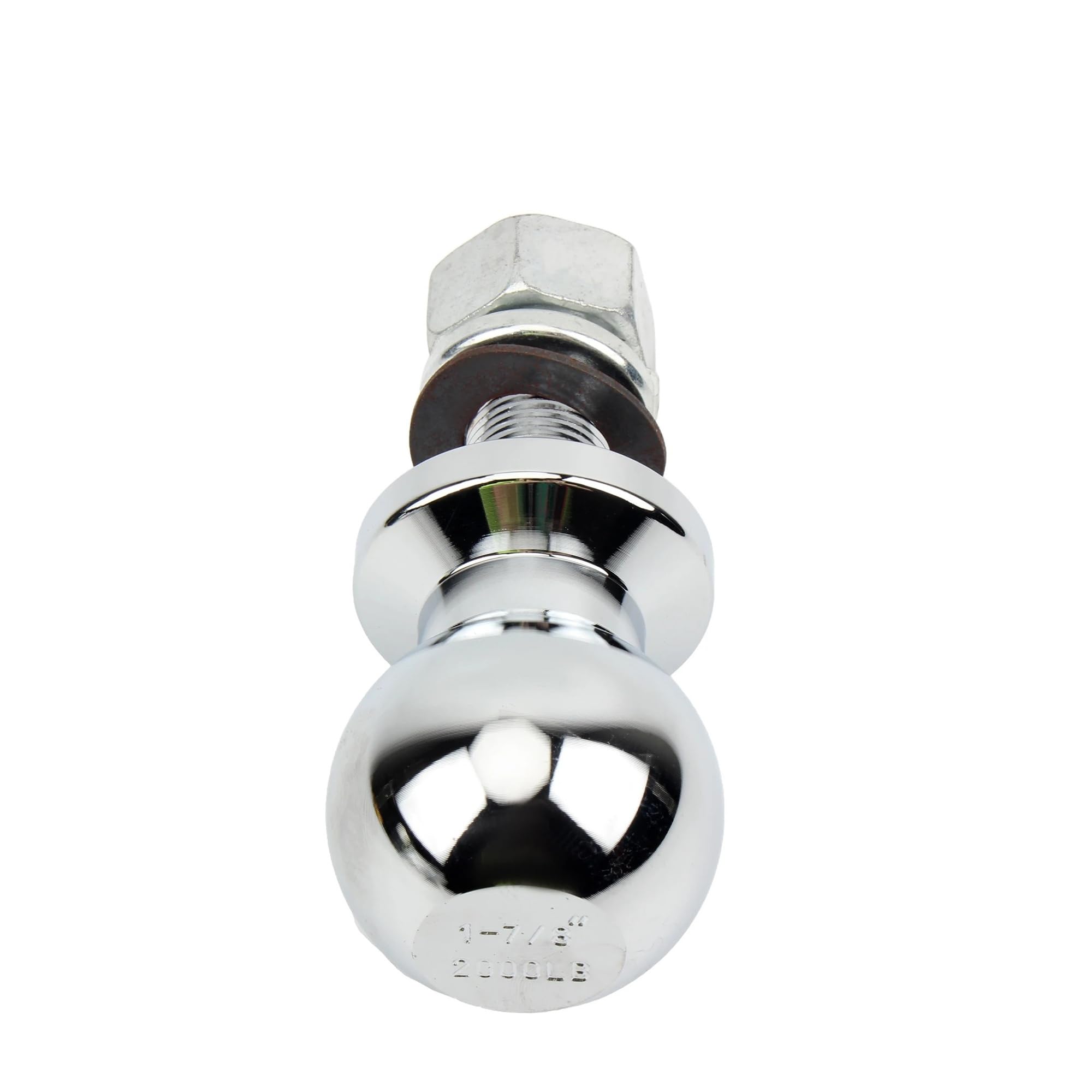Enganche de Remolque con Cabeza esférica for ATV UTV, Parachoques Duradero, Repuesto de Acoplamiento, Bola de Remolque for caravanas, Barcos y remolques de 1-7/8", 2000 LB