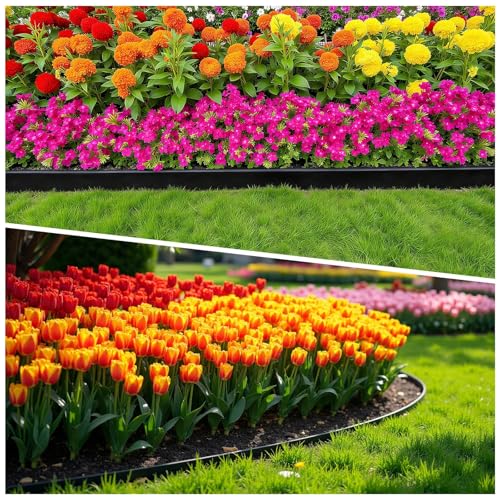 MIXC 100ft Plastic Landscape Edging Kit