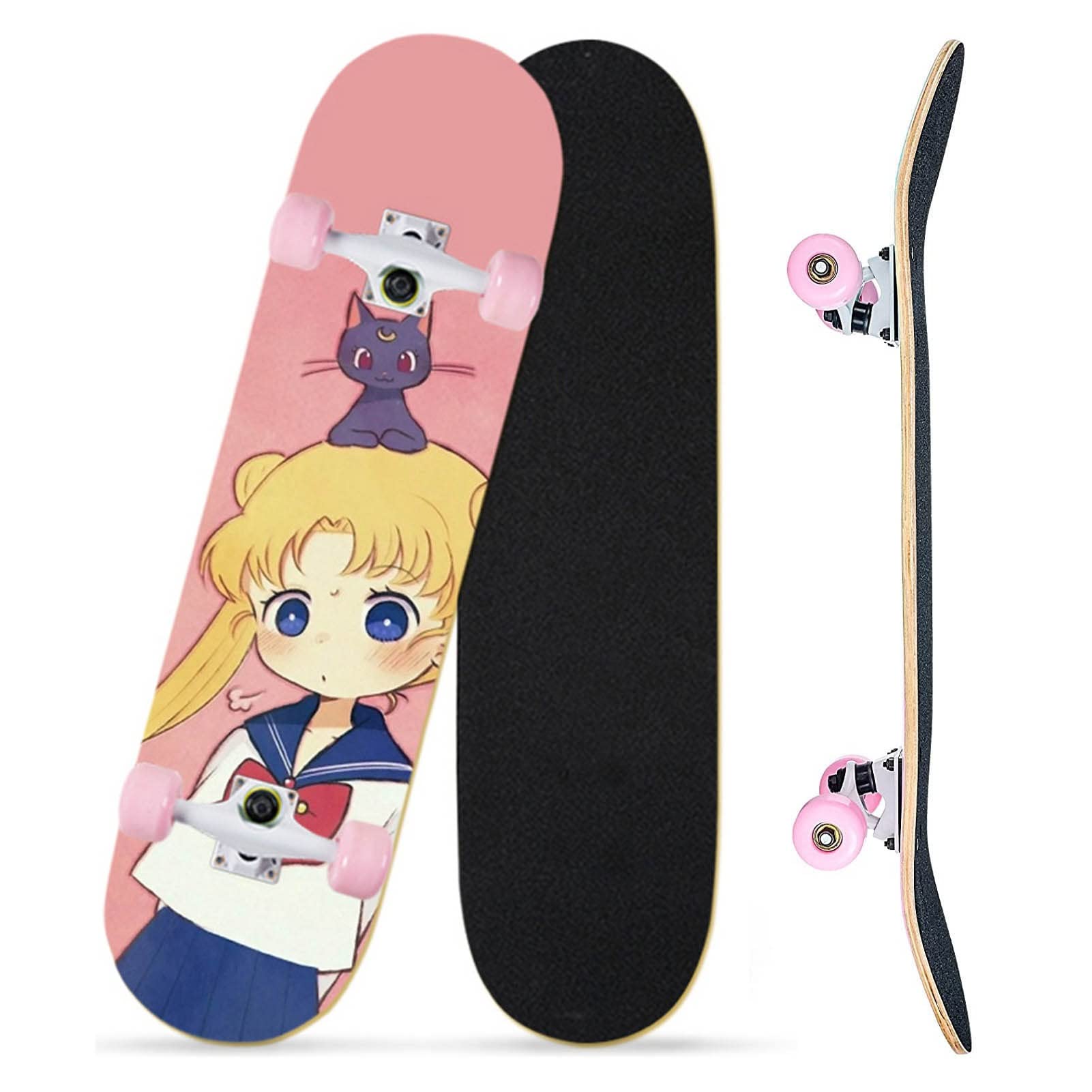 HOCKEY スケートボードデッキ ピンク 写真付き 使用感あり