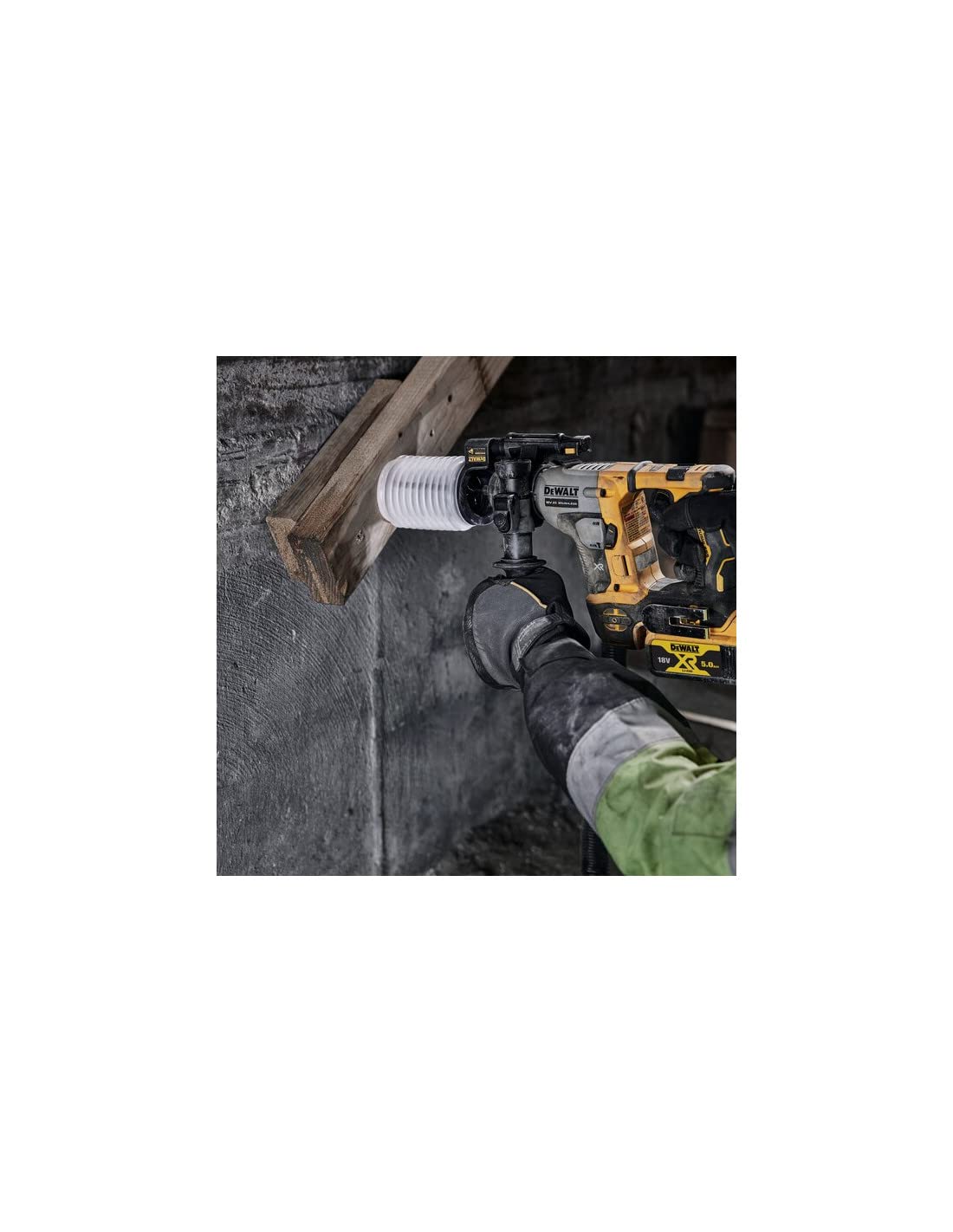 DeWalt - Martillo Electroneumático sin escobillas XR 18V SDS-Plus 1,4J con 2 baterías Li-Ion 5Ah y maletín TSTAK