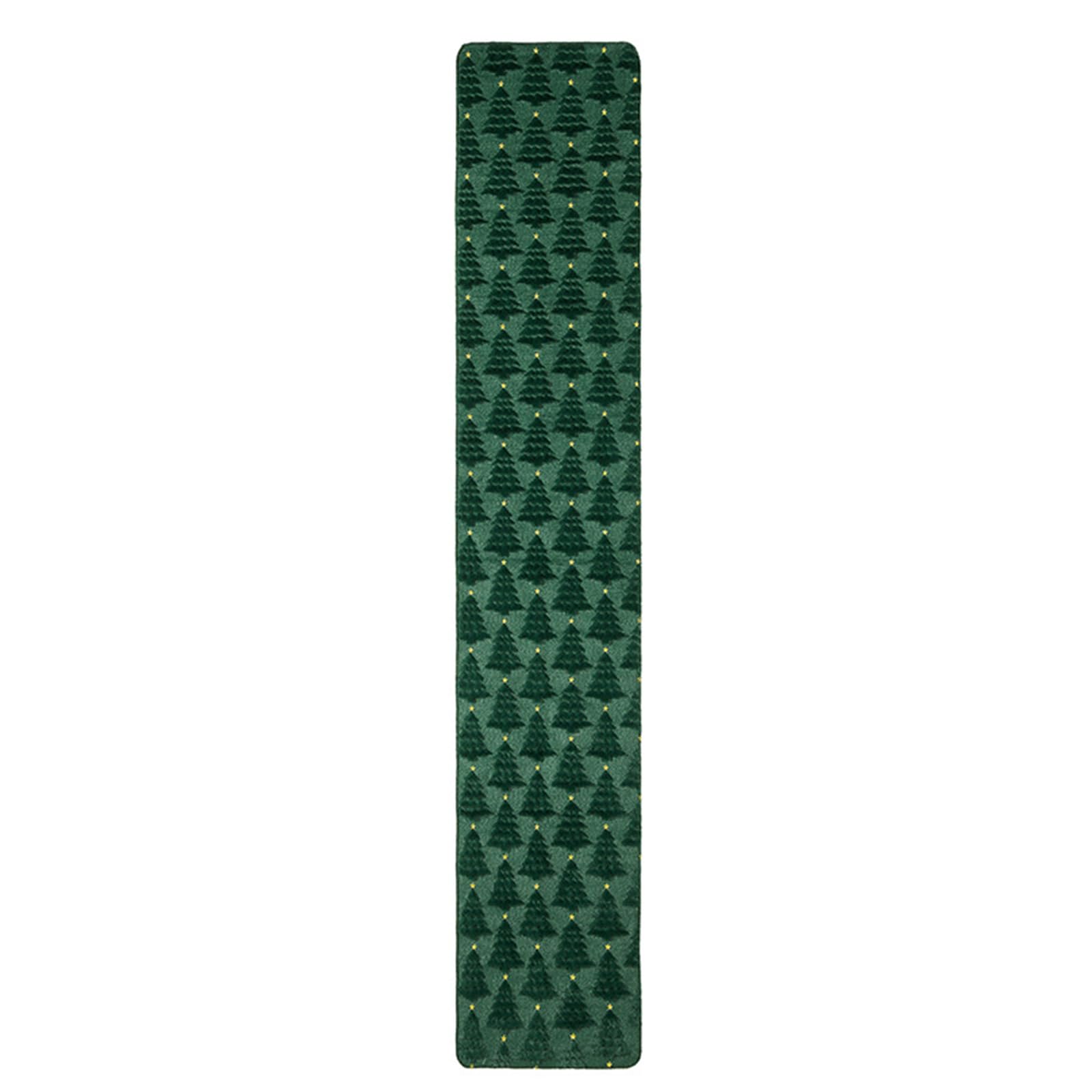 Holiday Table Runner Plush Christmas Tree Tablecloth Decorative Accent for Dining Tables and Countertops Plush Christmas Table Runner