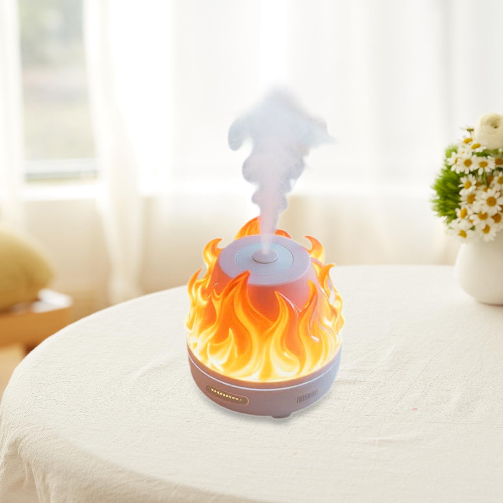 Humidificador de Aire con protección de Apagado automático, Altavoz portátil, difusor de aceites Esenciales, Tanque de Agua de 320 ml para Oficina,