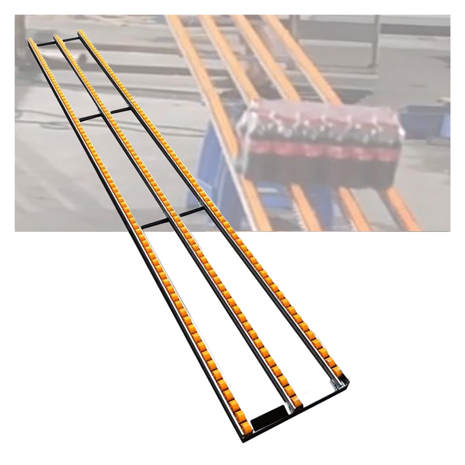 Rullo trasportatore leggero ABS Plastica Attrezzatura per il trasporto di ruote in acciaio inossidabile Supporti a rulli per la movimentazione delle merci del magazzino Design modulare per un facile