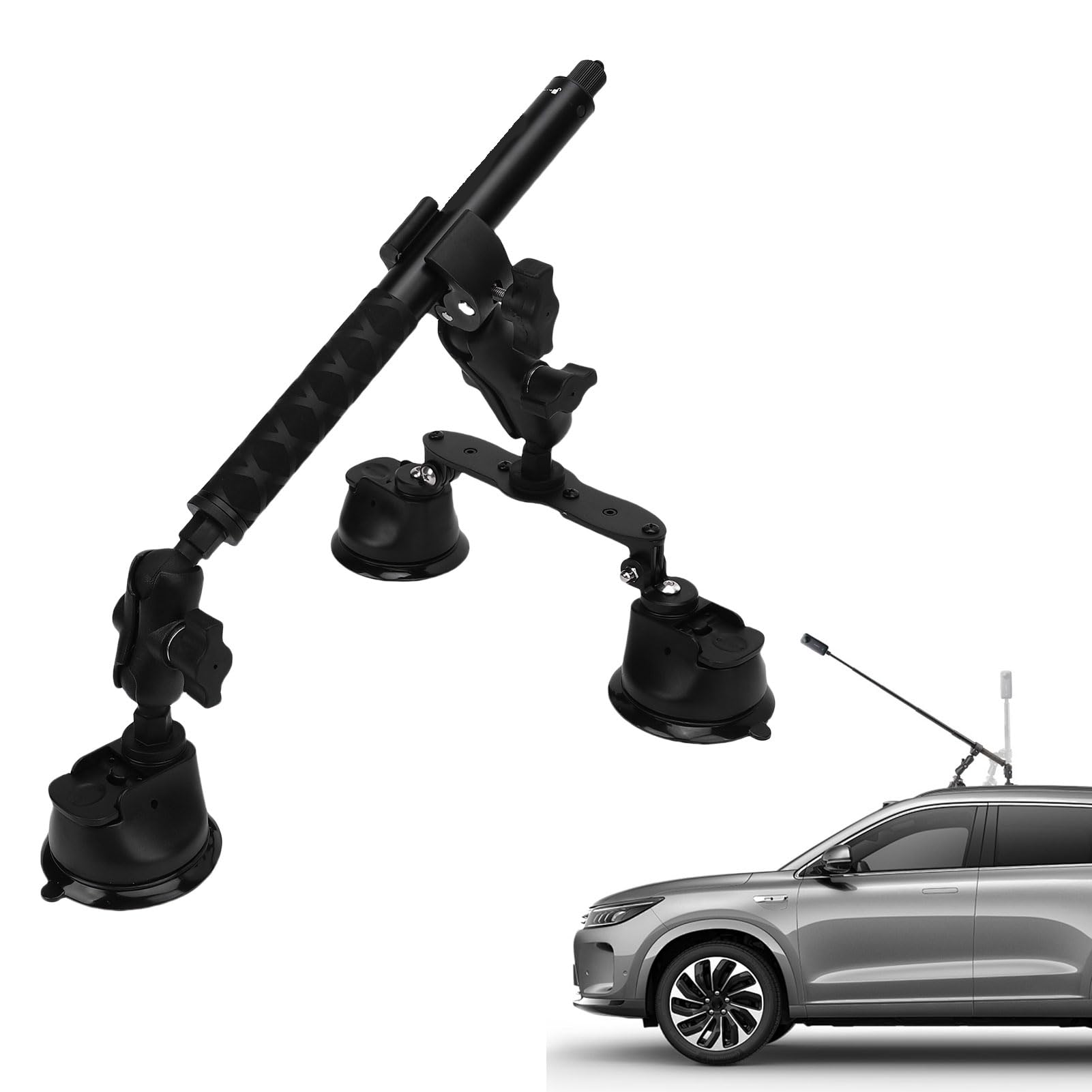 Kit Accessori Fotocamera Completo con Treppiede Stabile e Supporto Selfie per Action Camera, Montaggio Veloce per Riprese in Movimento, Compatibile Smartphone e Altre Action Camera