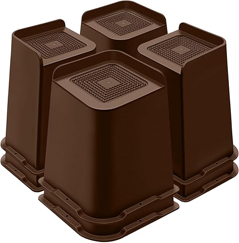 Vista 17 de Elevadores de cama de 4 pulgadas resistentes, elevadores de muebles para cama, escritorio, mesa, sofá, sillón, elevadores de cama de gran