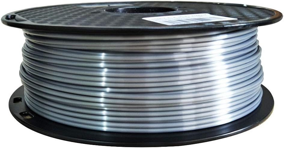 2.85mm Silk Silver PLA Filament 1KG 2.2LBS 3D Printer Filament Shiny Silky PLA 3D Printing Material