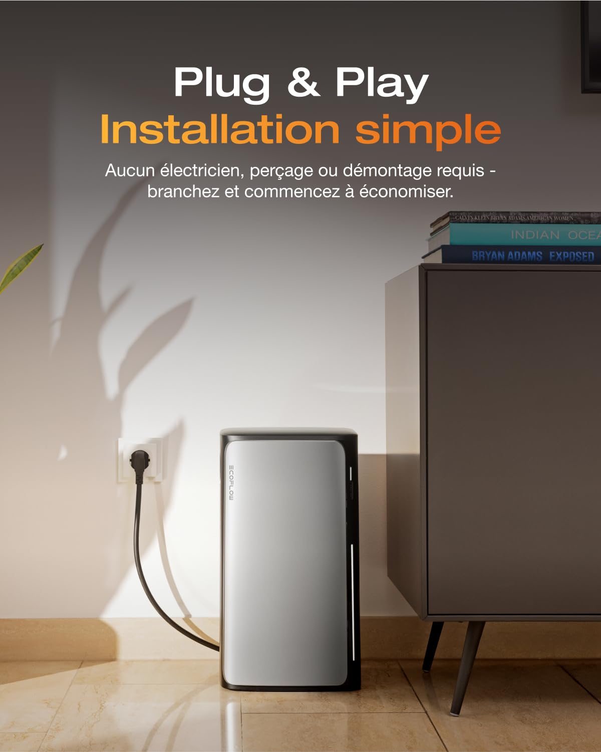 EF ECOFLOW Stream Ultra et AC Pro Batterie de 3,84kWh pour kit Solaire, Double Port CA 2300W, TOU et AI, Seuls Quelques Petits défauts dans l'emballage, Le Produit n'a Pas été utilisé(Reconditionné)