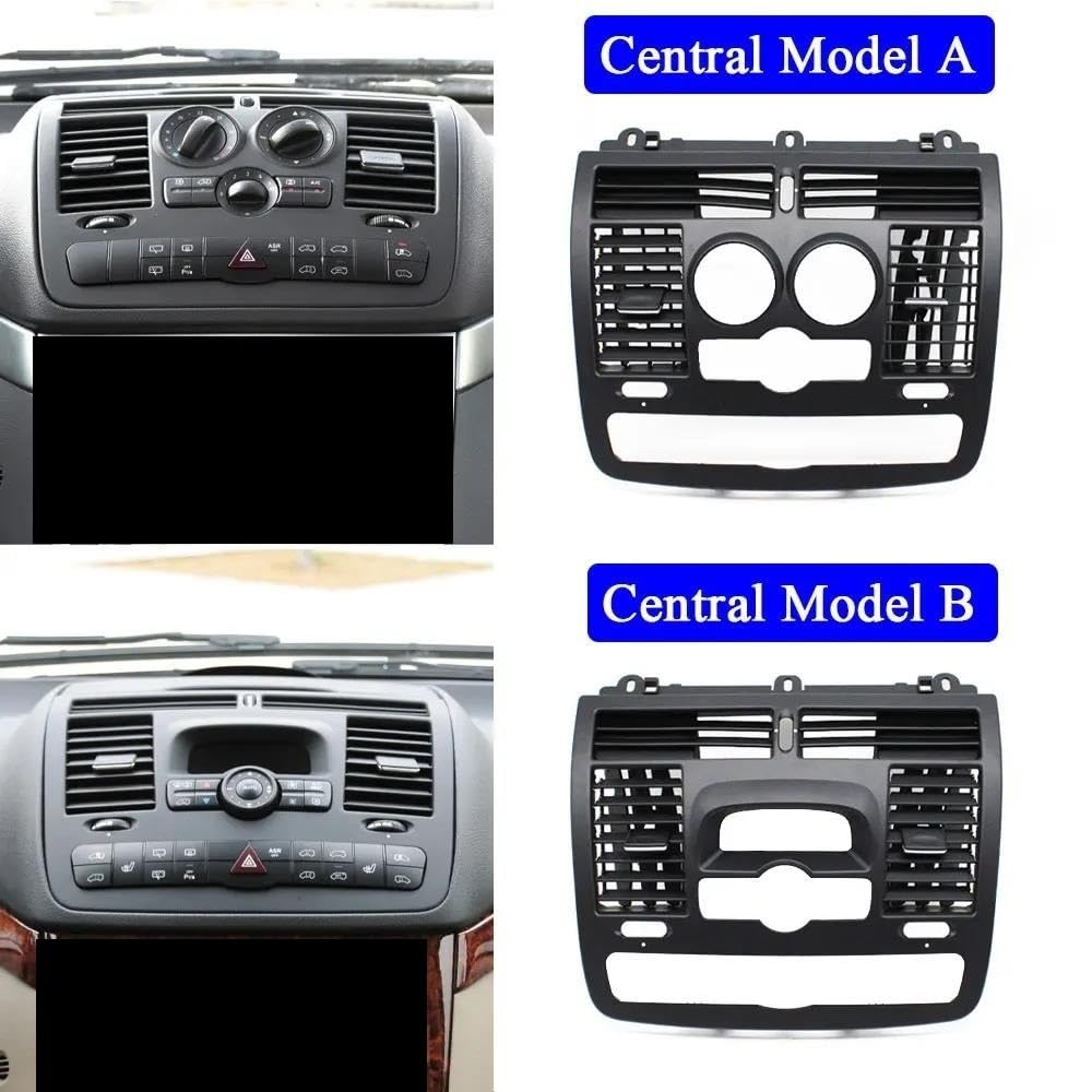Samochód Lewy Prawy Centralny Klimatyzacja Nawiew Klimatyzacja Panel Wylot Dla Mercedesa Dla Benza Dla Vito W639 Dla Viano W636 2004-2015 Samochód Klimatyzacja Wylot(Model B 3pcs set)
