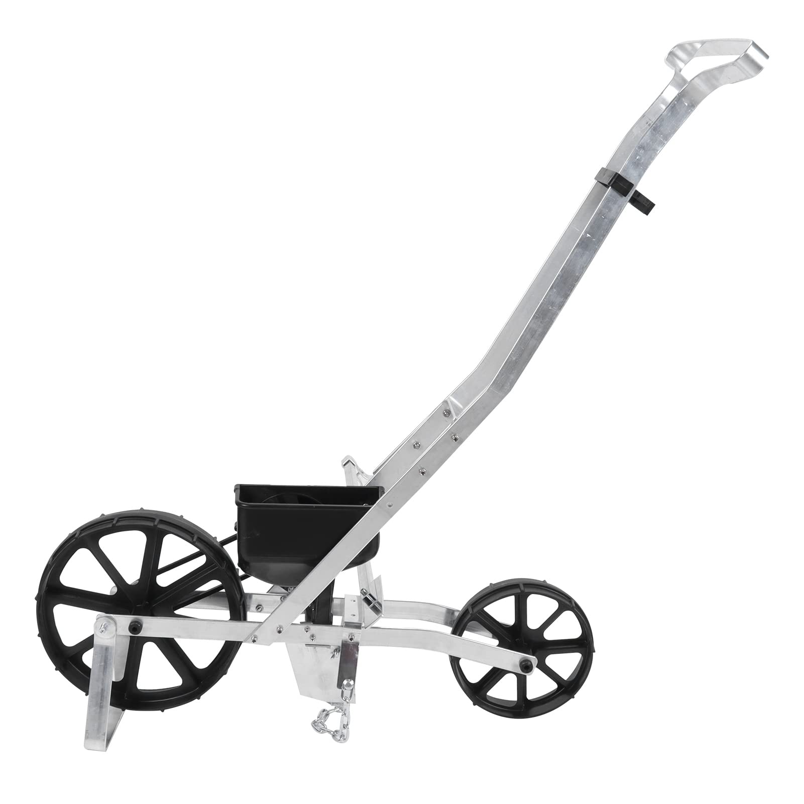 Fdit Siewnik Ogrodowy Regulowana Sadzarka Rzędowa Ręczny Siewnik Pchany na 38 Rodzajów Nasion z linią o Długości 75 Cm, 5350 G Aluminium