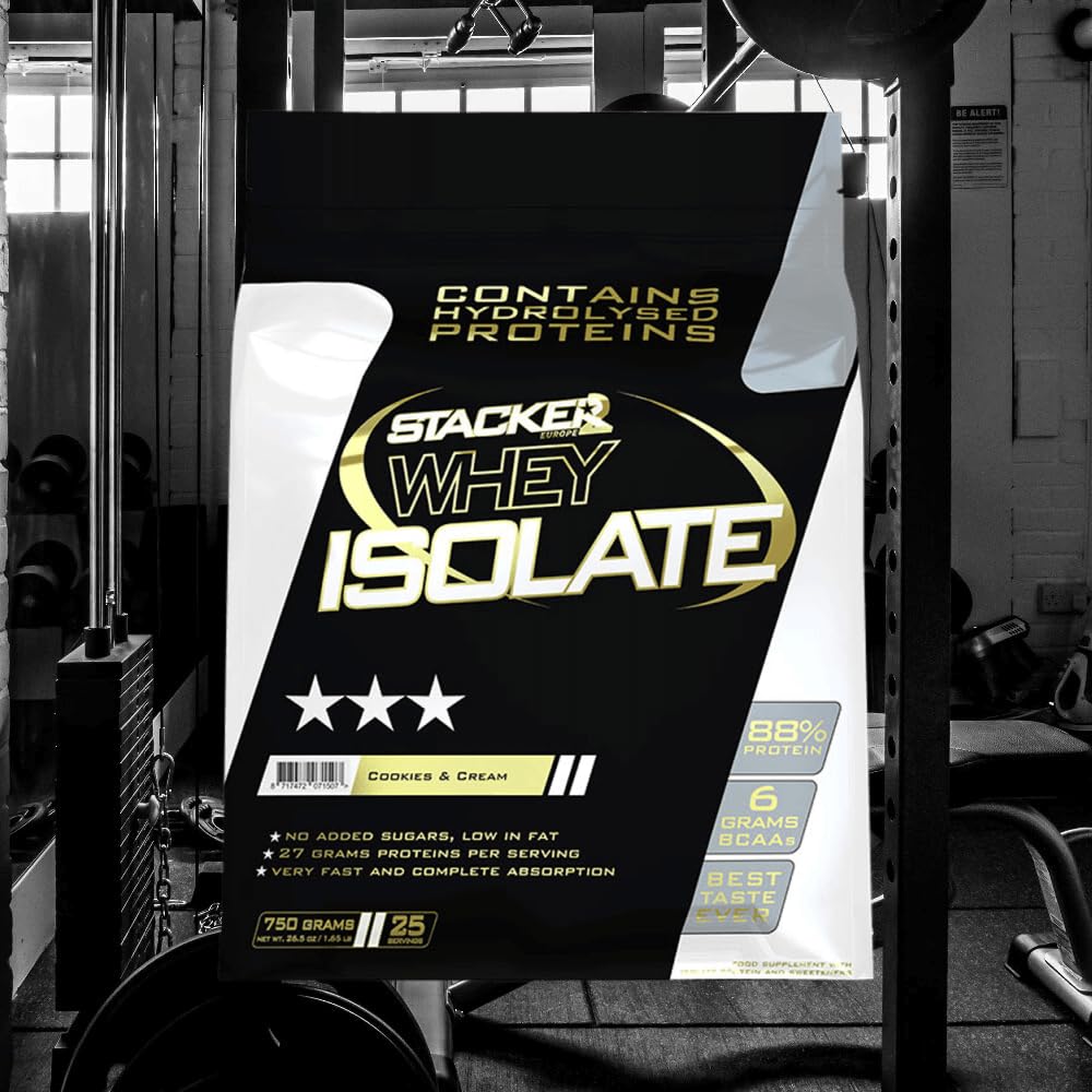 Stacker2 Whey Isolate (750g) Cookies et crème - Protéines - Isolat de protéines de lactosérum