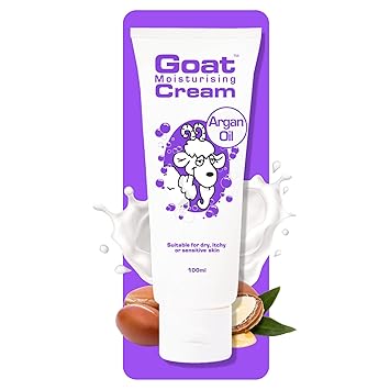 Goat Milk Moisturizing Cream with Argan Oil100ml, Suitable for dry itchy or sensitive skin, Made in Australia