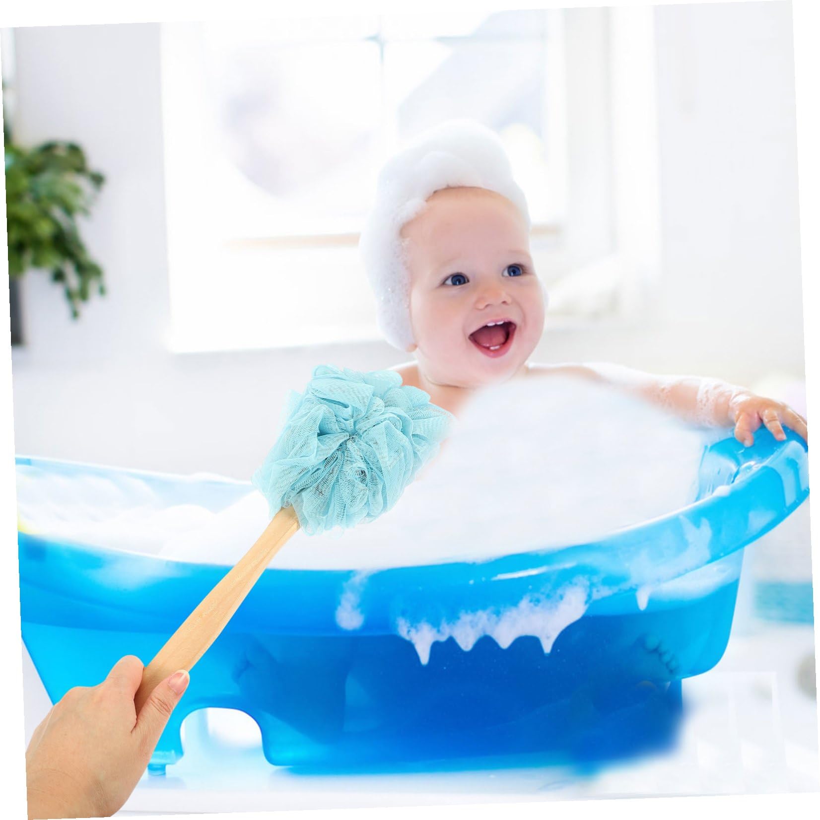 Cepillo de Baño Paquete de 4 Piezas y Mango Largo de Madera y Cerdas de Nailon para Exfoliar y Limpiar la Espalda para Adecuado para Ducha y Cuidado Personal Ducha Cuidado Personal