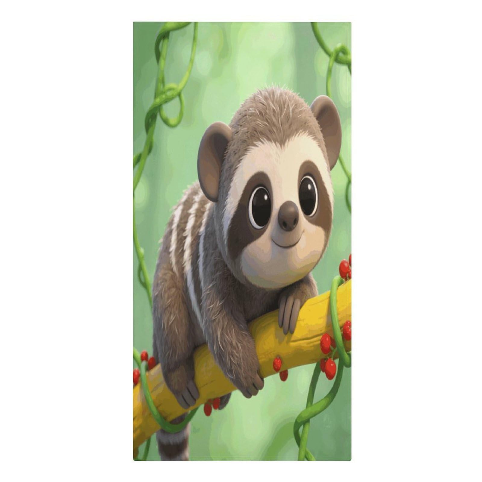 VstaDank Sloth Beach Towels Microfiber Absorbent Extra Large Bath Towels Quick Dry Lightweight Thin Pool Towel Soft Swim Travel Towel Beach Accessories for Adult Gift