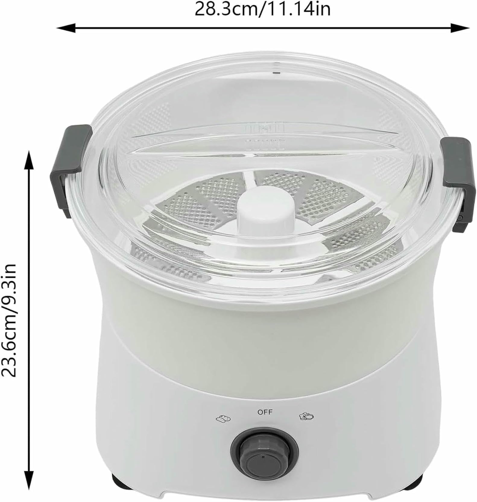Máquina peladora de patatas, Pelador de patatas eléctrico 85 W, automático, con un solo botón, cable, multifunción, sobremesa, deshidratador verduras