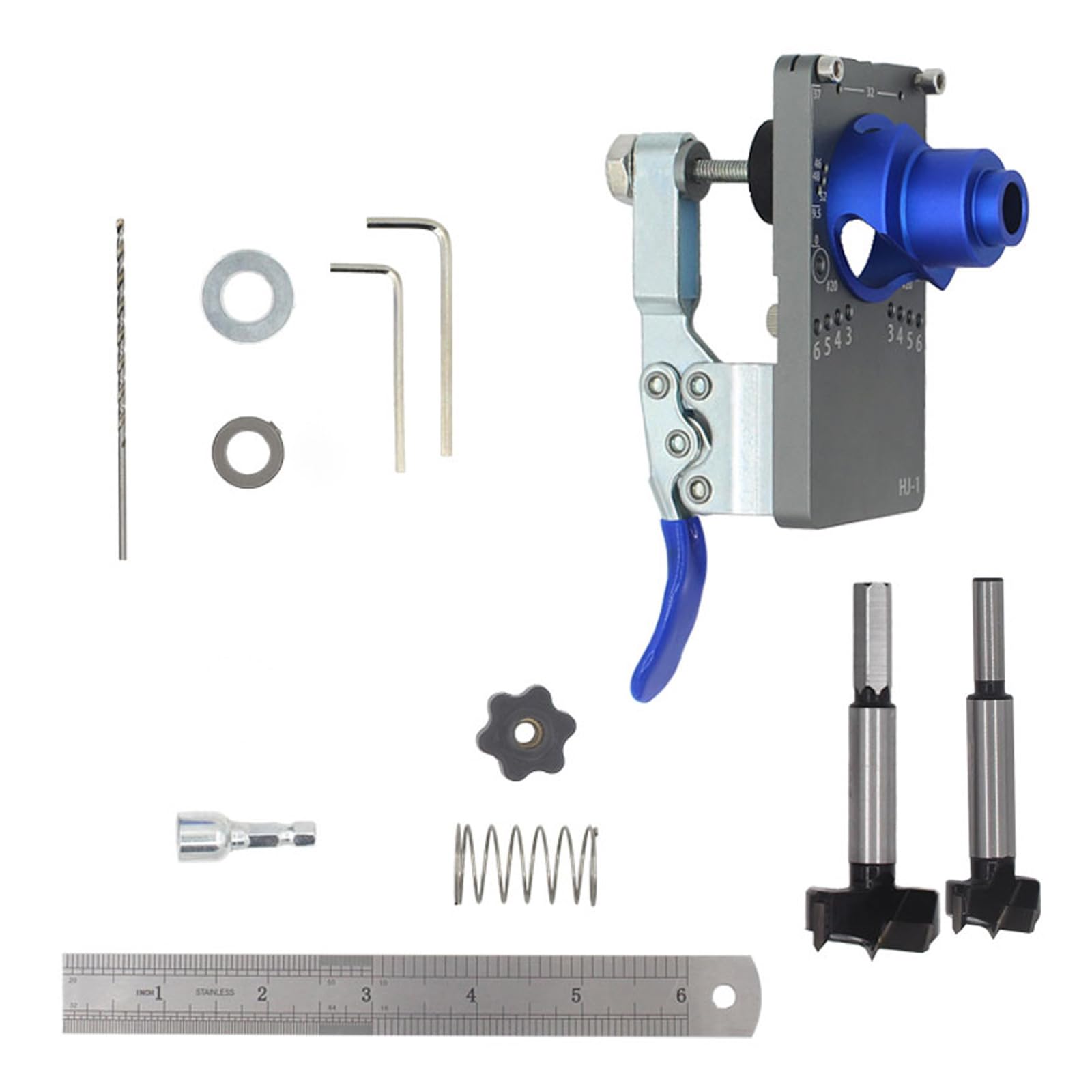 Gabarit d'alésage en aluminium pour guide de perçage de menuiserie 35 mm de haute précision
