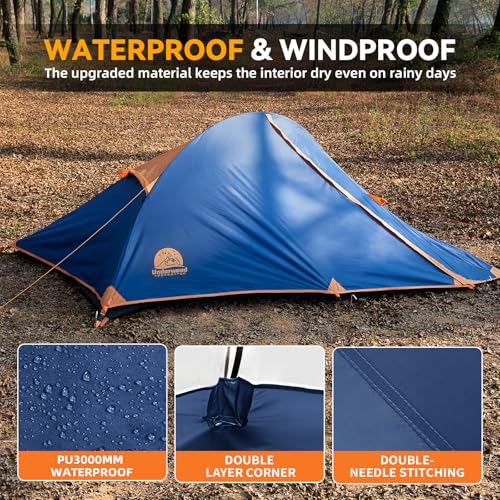 Carpa ultraligera impermeable para 1 persona para camping miniatura 5