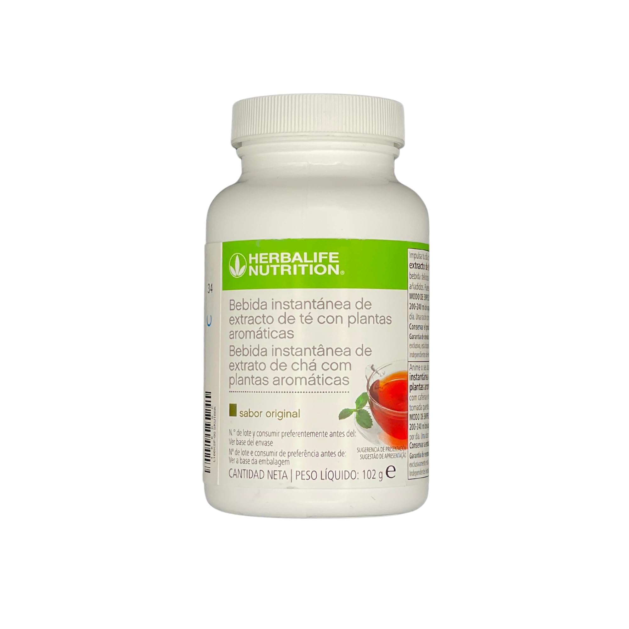 Te Quemagrasa con Hierbas Aromáticas Bebida Instantánea Baja en Calorías (Original, 102g)