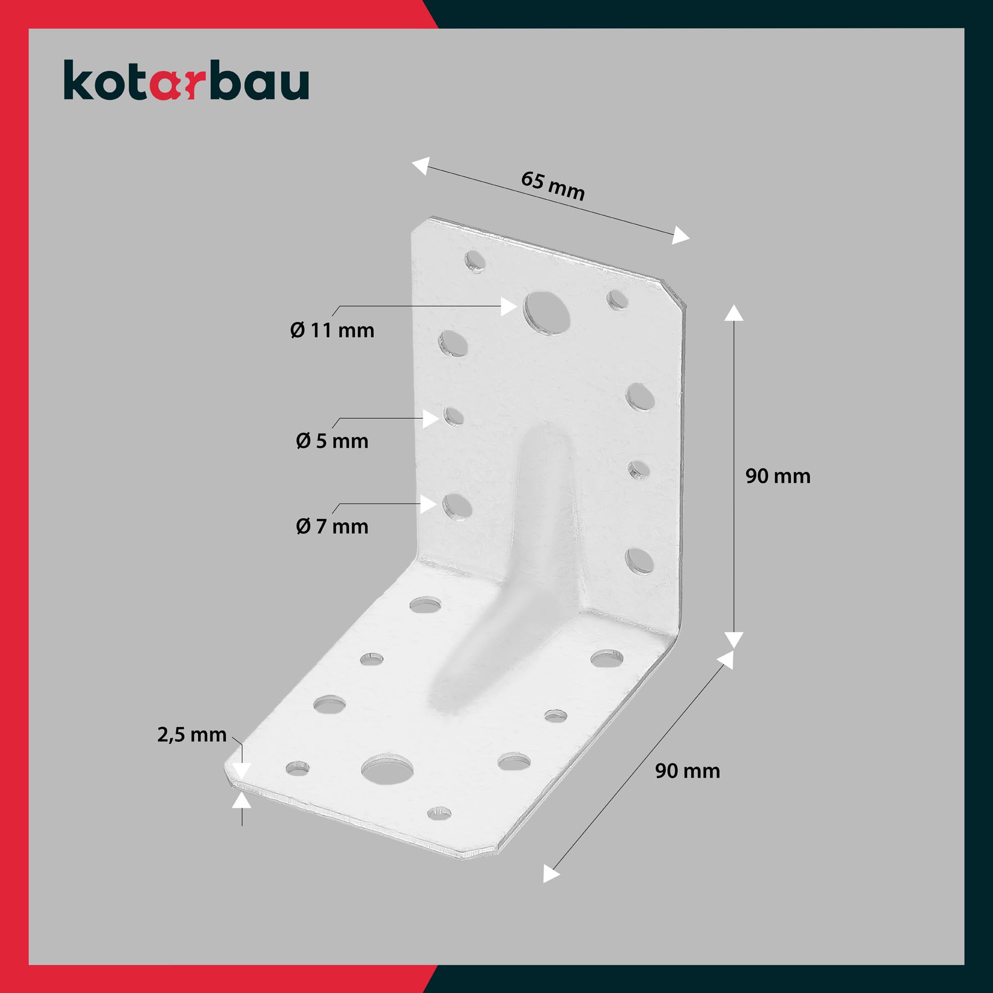 Staffa A Forma Di L Personalizzata Staffa Angolare A 2 Fori Per Staffa Di Montag - Foto 7