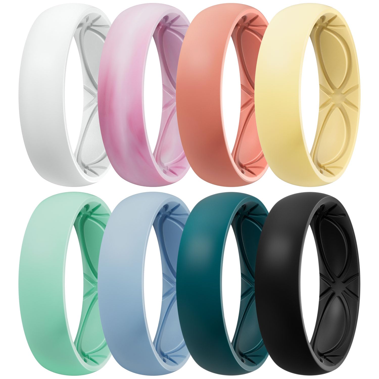 Egnaro 4/5/8 Variety Multipack Ergonomic Breathable Bridal Rings Sets