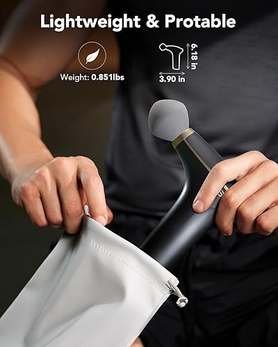 Miniatura 2 de SKG Mini pistola de masaje de tejido profundo para mujeres y hombres, regalo de cumpleaños elegible por la FSA y HSA para mujeres y hombres, pistola