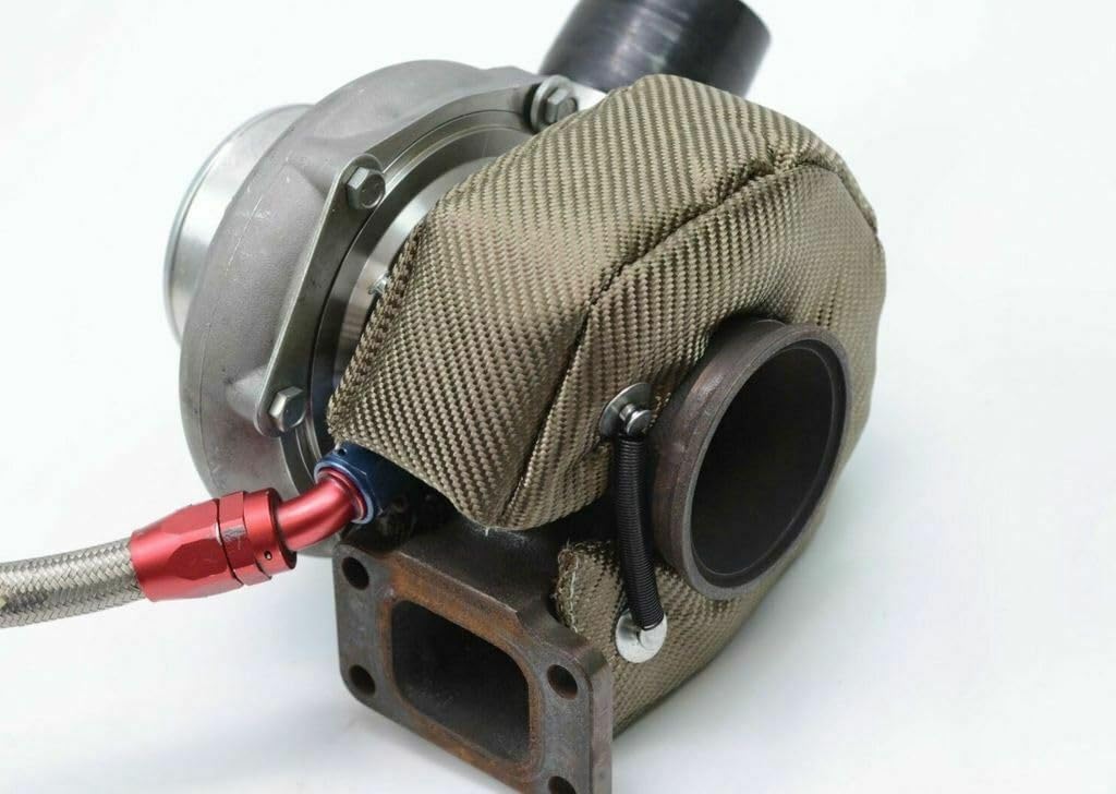 Carbon Fiber t6 turbo blanket turbo blanket t6 for T5 T6 GT55 GT40 HX52 HT60 T88 Turbine Housing with Locking Springs
