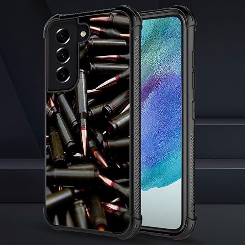 Vista 38 de Funda compatible con Samsung Galaxy S21 Plus, diseño gráfico de bandera de águila en blanco y negro, acrílico, a prueba de golpes, antiarañazos