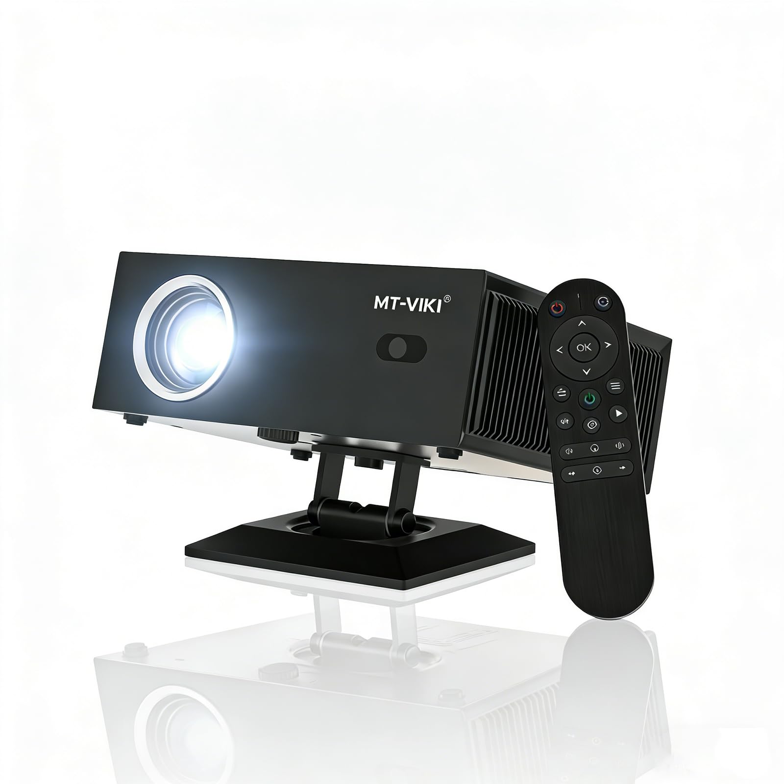 MT-VIKI 4K Smart Projector Home Theater Supports 18000 Lumens Auto Focus/Auto Keystone Correction Projector Full HD 1080P Resolution With 360° Rotatable Stand-image-9