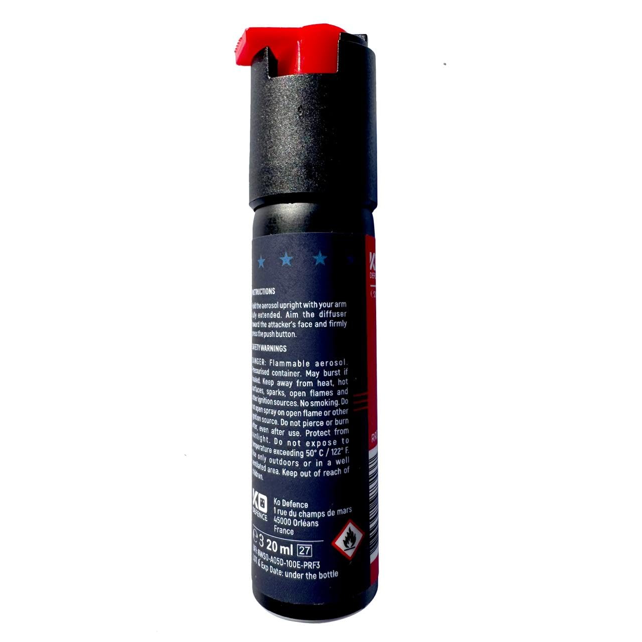 KO Defence 20 ml – la soluzione definitiva per la sicurezza immediata – efficace, rapido – consente di fermare e identificare – gel espansivo in schiuma – portata di 4 metri – 100 % legale nel porto e