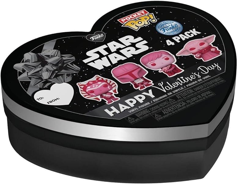 Pocket Pop! Star Wars: The Mandalorian Valentine Box: Pack 4 | Universo Funko, Planeta de cómics