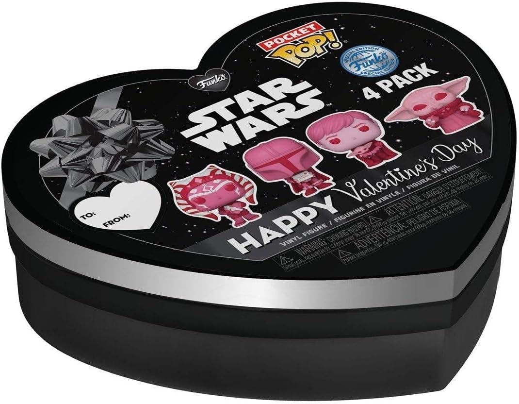 Funko Pocket Pop! Star Wars: The Mandalorian Val Box 4 Pieces - Grogu - Llavero - Minifigura de Vinilo Coleccionable Llavero Original - Relleno de Calcetines - Idea de Regalo- Mercancia Oficial con descuento