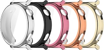 Case Compatible with Huawei Watch GT5 Pro 42MM Screen Protector,Soft TPU Face Cover Scratch Resistant Full Protective Bumper Set for Huawei Watch GT5 Pro 42MM Smartwatch5corlors