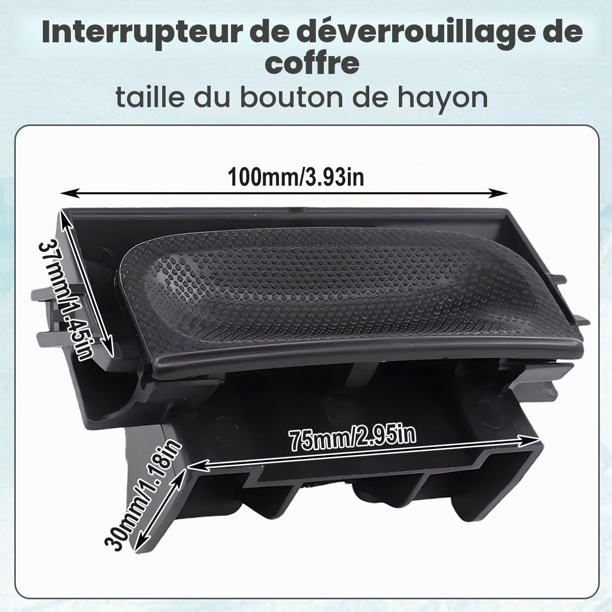 ZAMDOE 8726V7 Poignée de Coffre de hayon pour Citroën C4 Picasso 2006-2013 Grand Picasso 2006 2007 2008 2009 2010 2011 2012 2013 Pièces Rechange 6554.V5 Interrupteur déverrouillage hayon