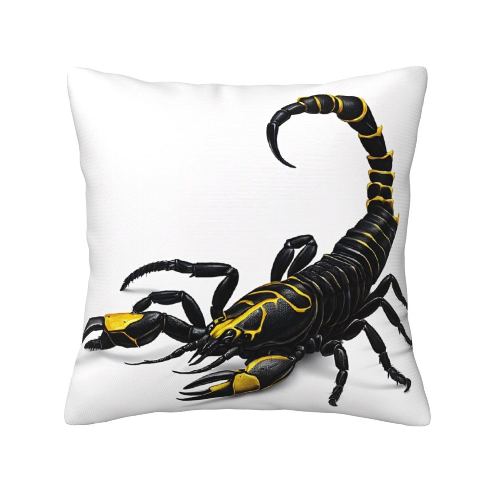LHFIOHIRG (Scorpion) Decorative Throw Pillow Covers Double-Sided Printed Cushion Covers for Sofa, Couch, Bed, and Home Decor 45 x 45cm