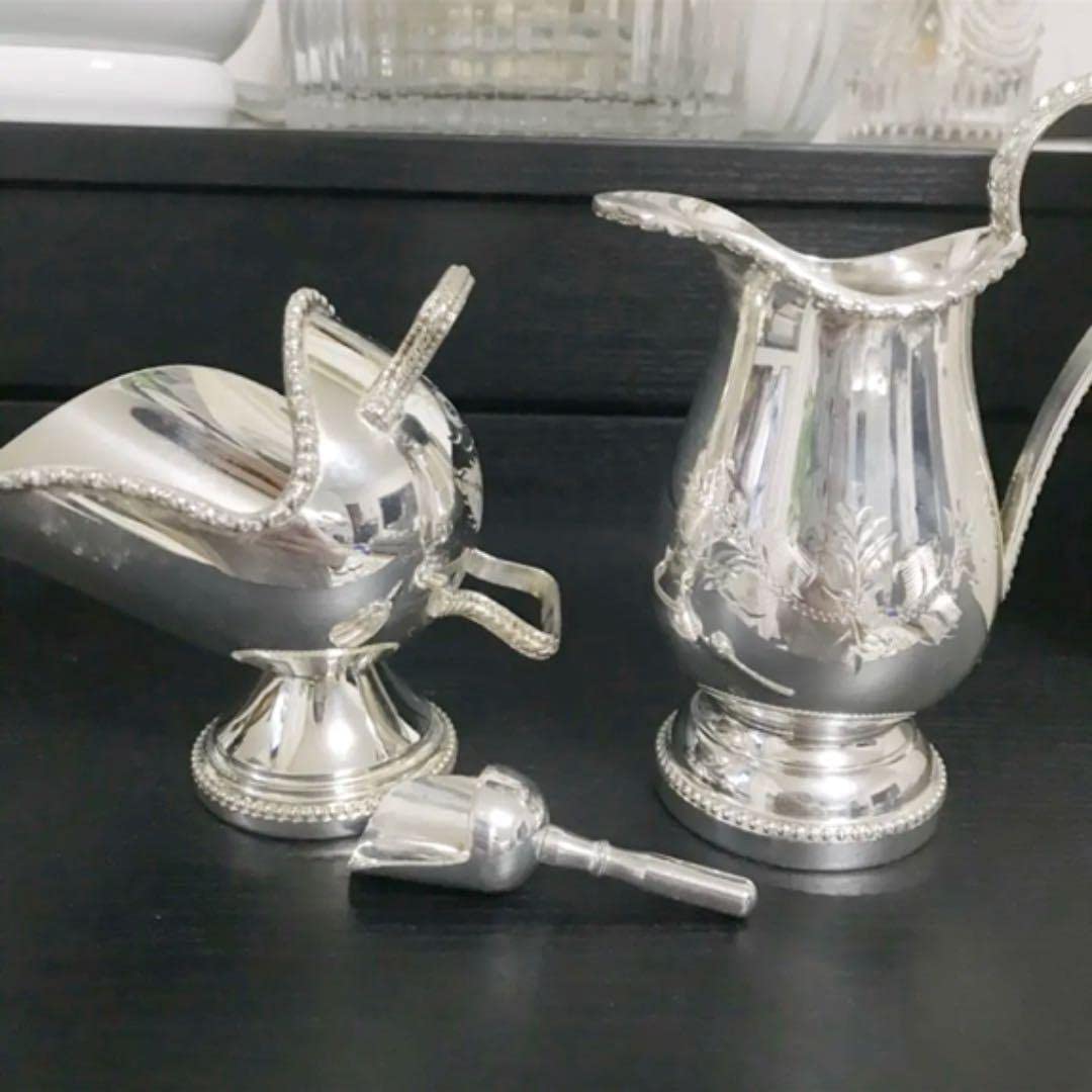 Mappin & Webb Sugar Pot Creamer Spoon Set of 3