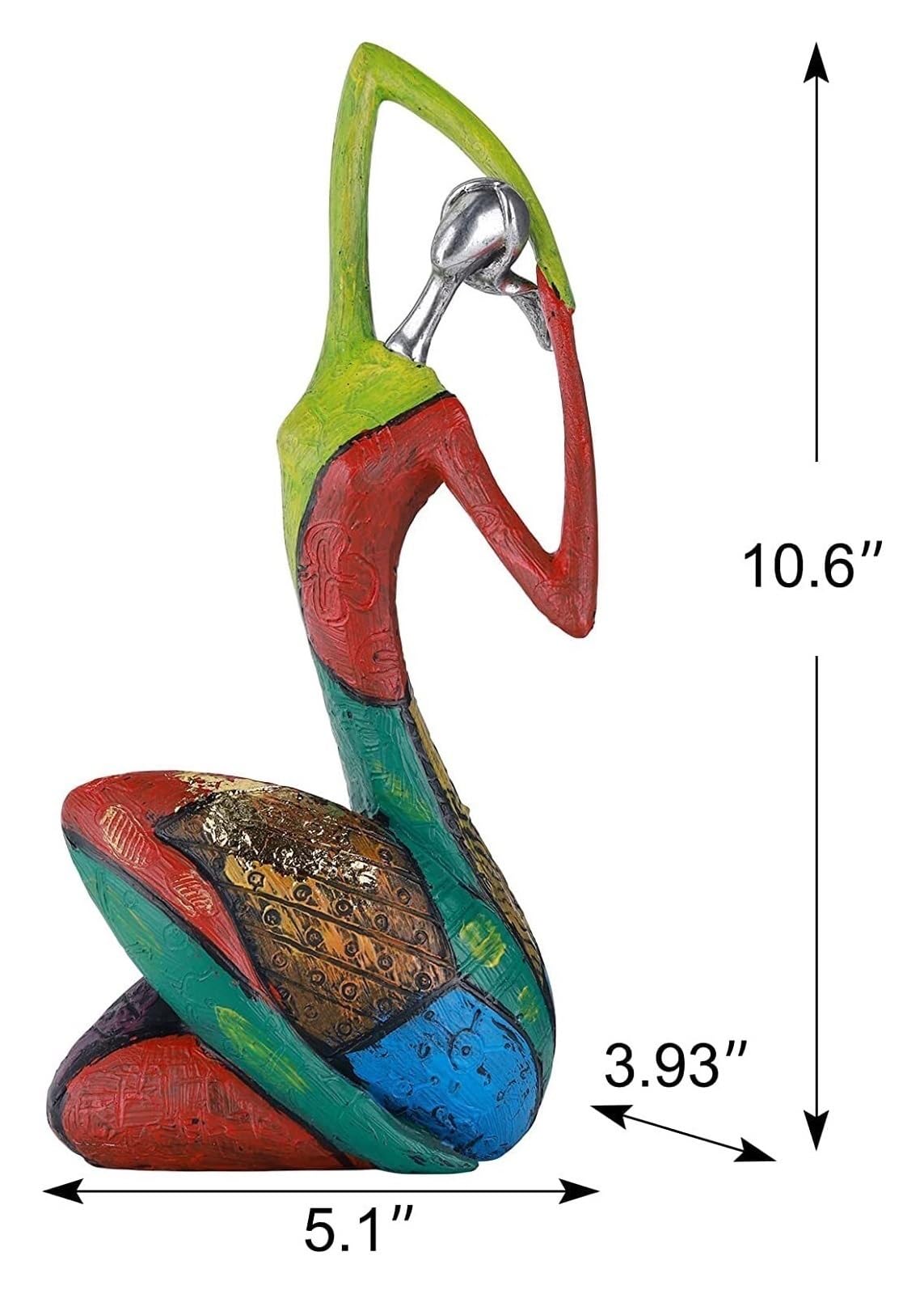 Regali per la nuova casa Statua della signora Figurina Pittura a olio Donna Scultura Decor Resina Ornamento Zen Arti Decorazioni uniche(Design a Standard)