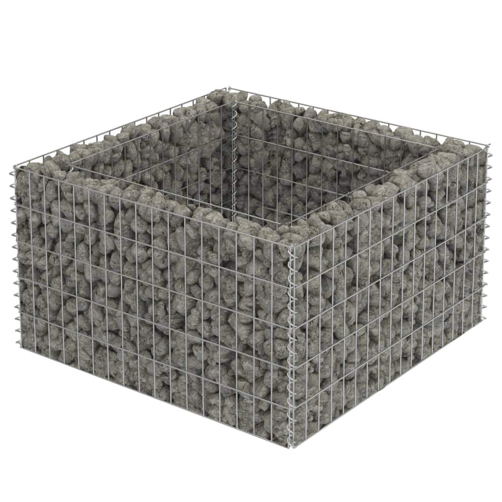vidaXL Galvanized Steel Gabion Raised Garden Bed - Versatile 35.4