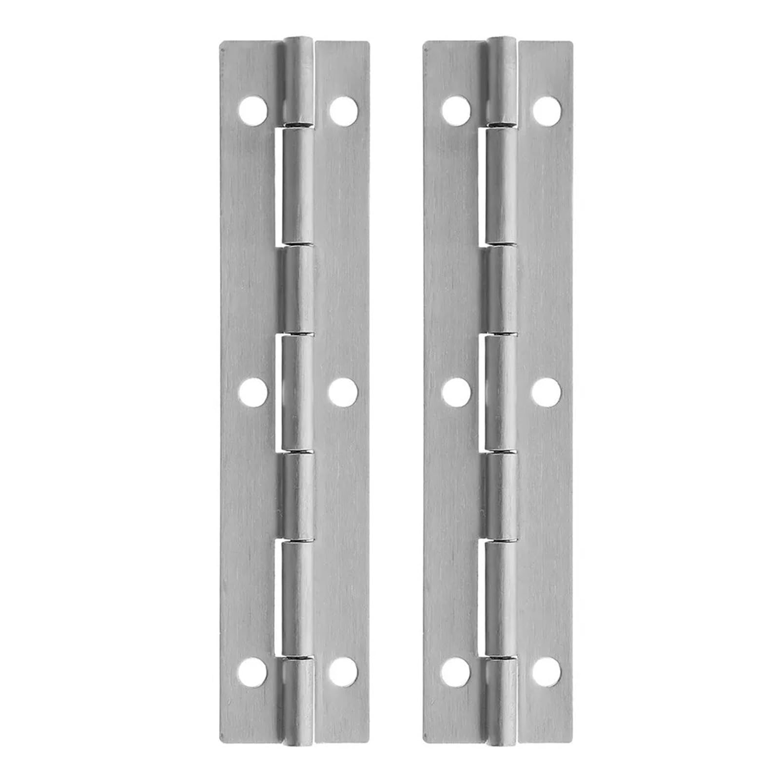 6Pcs Heavy Duty Stainless Steel Piano Hinges Continuous Long for Cabinets Doors Toolboxes Furniture Hardware for Pianos