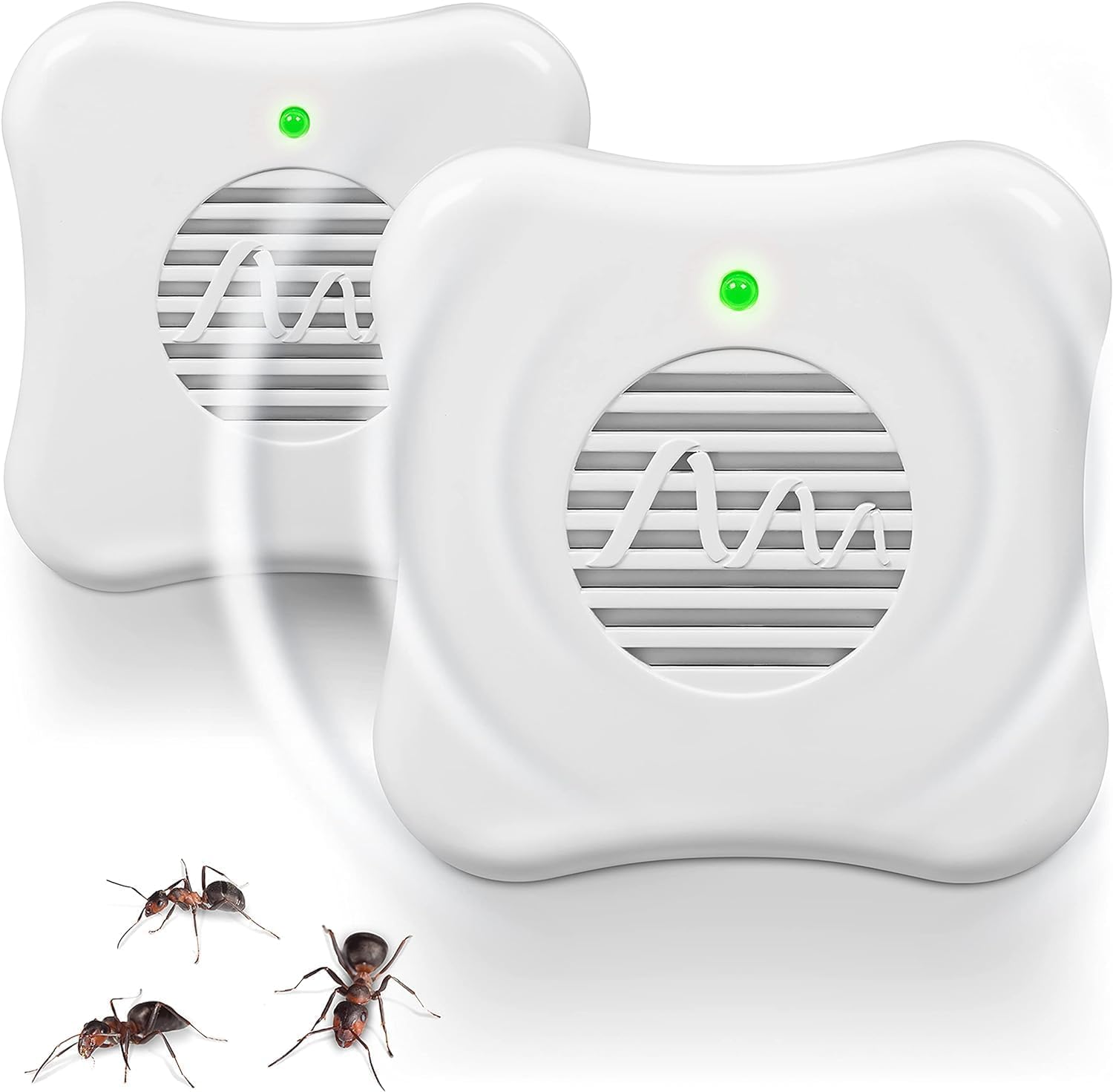 GARDIGO® Repelente Ultrasonico para Hormigas - Set de 2 | Anti Hormigas Interior de Casa | Ahuyenta Plagas en Cocina y Despensa