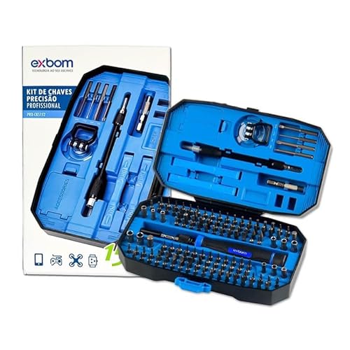 Kit Conjunto Chaves De Fenda Bits Multifuncional 152 Peças Manutencao Celular Tablet para Parafusade