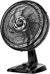 MONDIAL Ventilador de Mesa 40cm Turbo, Preto/Prata, 140W, 110V - NVT-40-8P-B