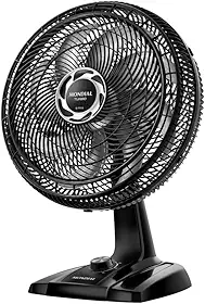 MONDIAL Ventilador de Mesa 40cm Turbo, Preto/Prata, 140W, 110V - NVT-40-8P-B