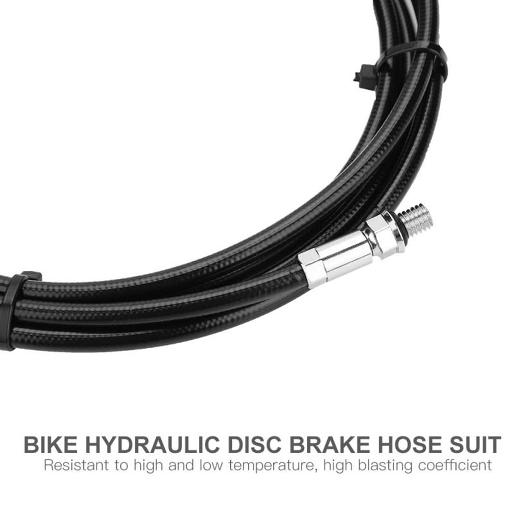 Generisch 2 Stück 2 M Fahrrad-Hydraulik-Scheibenbremsschlauch-Set Mit Oliven- Und Einsteckverbindern, Kabelgehäuse-Set