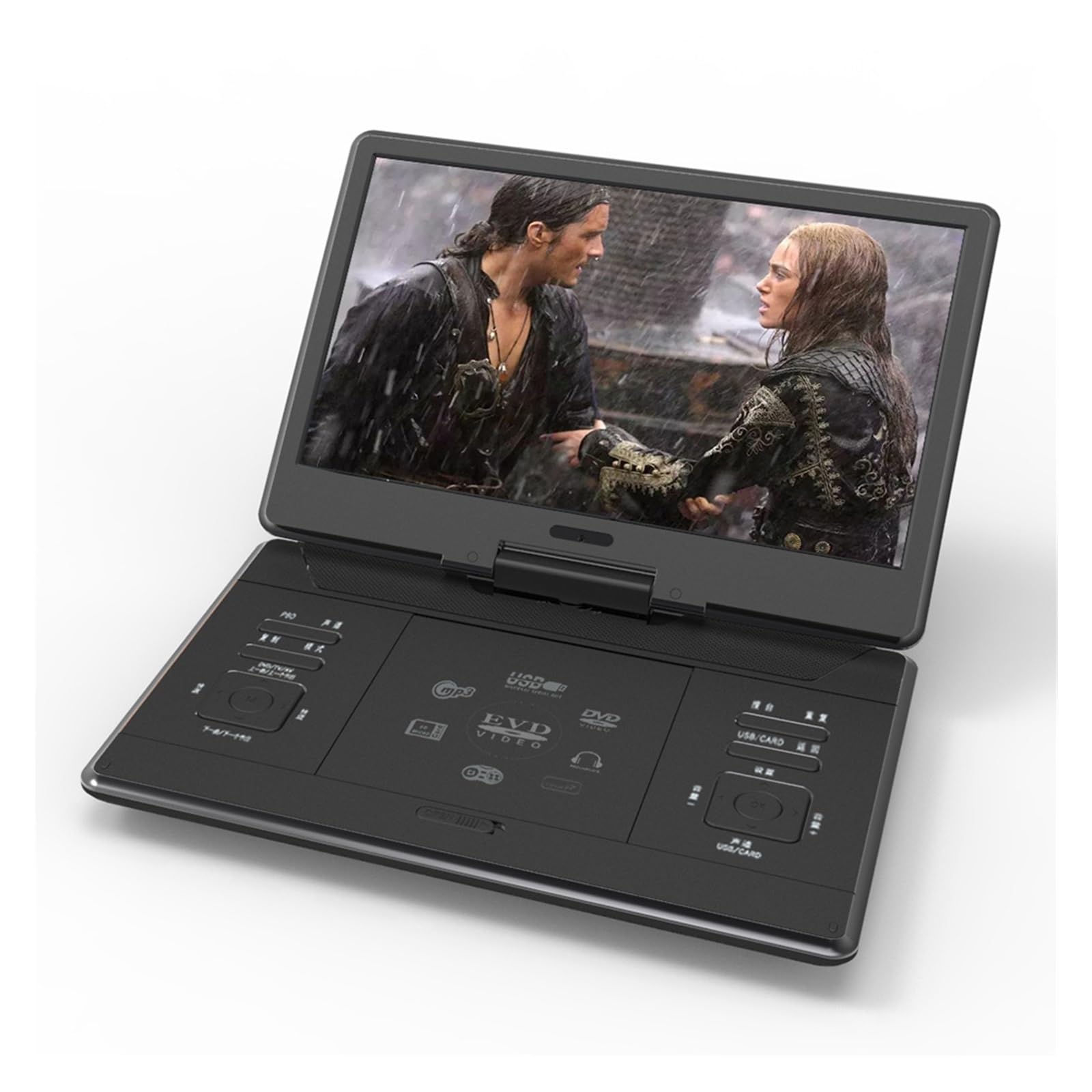 Lecteur DVD, Lecteur DVD Portable de 25 Pouces for Lecteur Domestique extérieur avec Mobile Haute définition