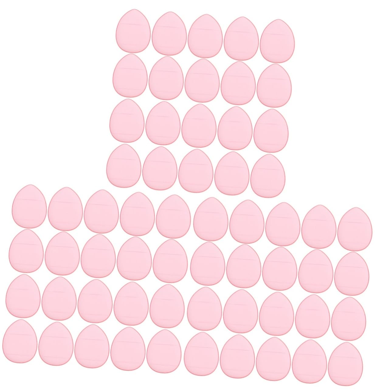 FRCOLOR 60pezzi Mini Spugne Per Trucco Puff Per Polvere Fissante Applicatore Per Viso Con Manico Per Uso Secco e Facile Trasporto